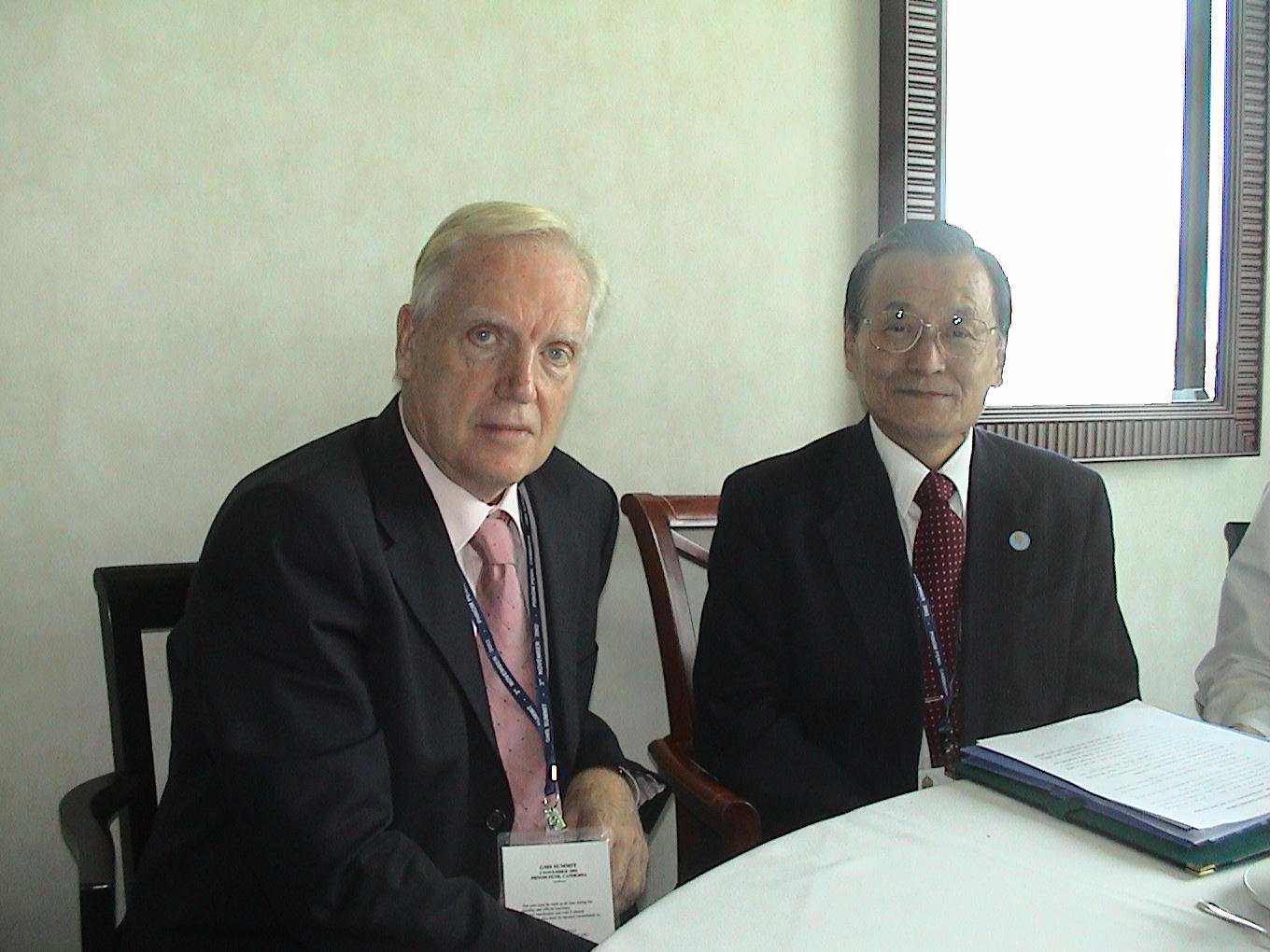 David Husband with Mr. Tadeo Chino, President of the Asian Development Bank